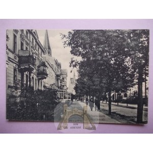 Świnoujście, Swienemuende, ulica Bismarcka, ok. 1910