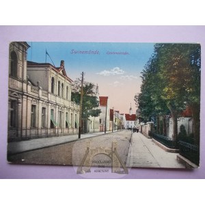 Świnoujście, Swienemuende, ulica Ogrodowa, ok. 1915