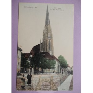 Chojna, Konigsberg, church, 1907
