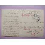 Banie, Bahndom, sklep, prywatna pocztówka, 1910