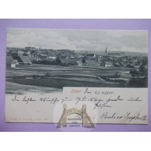 Łobez, Labes, panorama, 1900