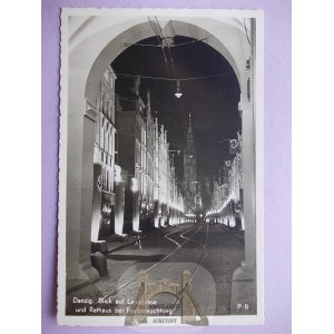 Danzig, Dluga Street, Nazi illumination, ca.1940