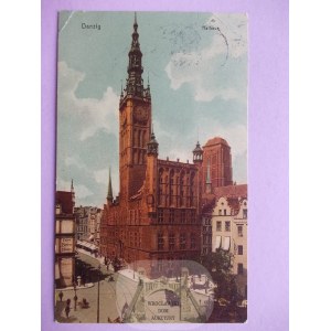 Gdańsk, Danzig, ratusz, 1912