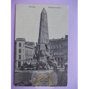 Gdańsk, Danzig, pomnik wojenny, 1909