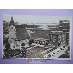Gdynia, church, city construction, ca. 1932