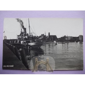 Hel, Hela, přístav, loď Wanda, 1930