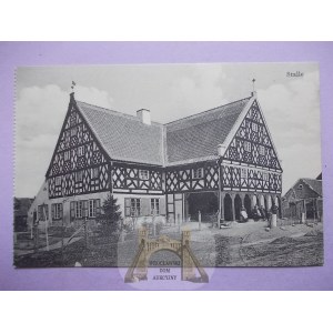 Stalewo k. Elbląg, Stalle, dom szachulcowy, ok. 1910