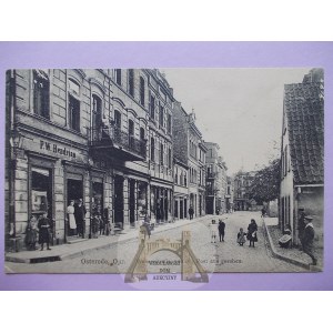 Ostróda, Osterode, ulica Wodna, 1918
