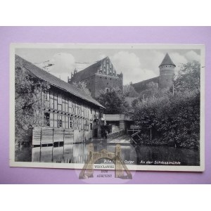 Olsztyn, Allenstein, castle mill, 1937