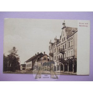 Mrągowo, Sensburg, ulica, ok. 1906