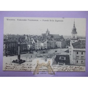 Warszawa, Krakowskie Przedmieście, 1905