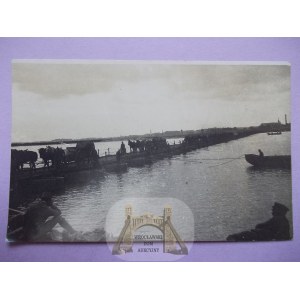 Warschau, Behelfsbrücke über die Weichsel, 1916