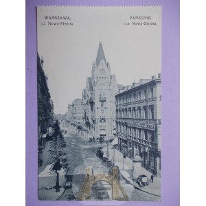 Warszawa, ulica Nowosienna, ok. 1910
