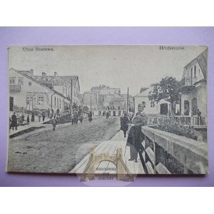 Hrubieszów, ulica Mostowa, cenzura wojskowa - wojna bolszewicka, ok. 1920