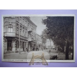 Tomaszów Mazowiecki, ulica Piłsudskiego, ok. 1936 (wysłana w 1942)