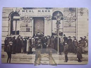 Łódź, sprzedaż mąki, ok. 1915