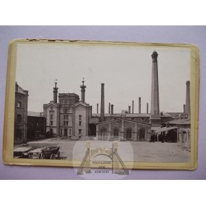 Lodž, Hellenów, pivovar, kabinetní fotografie - světlotisk, asi 1895