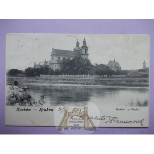 Kraków, kościół na Skałce, ludzie, ok. 1900