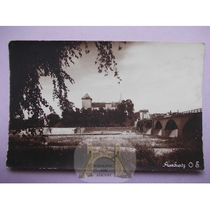 Oświęcim, Auschwitz, panorama, most, ok. 1940