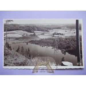 Łotwa, Ļaudona k. Madona, panorama, ok. 1930