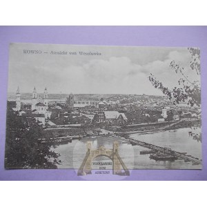 Litwa, Kowno, Kaunas, panorama, ok. 1915