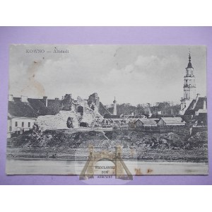 Litwa, Kowno, Kaunas, ruiny, ok. 1915