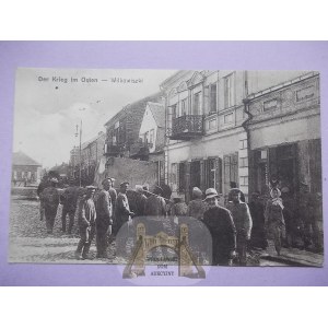 Litwa, Wyłkowyszki, Wilkowiszki, ulica, mieszkańcy, 1916
