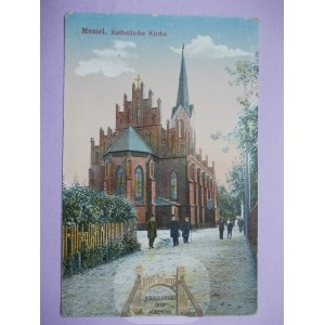 Litwa, Kłajpeda, Memel, kościół, ok. 1915