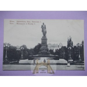 Ukraina, Kijew, Kiev, pomnik Mikołaja I, ok. 1915
