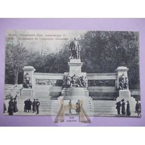 Ukraina, Kijew, Kiev, pomnik Aleksandra II, ok. 1915