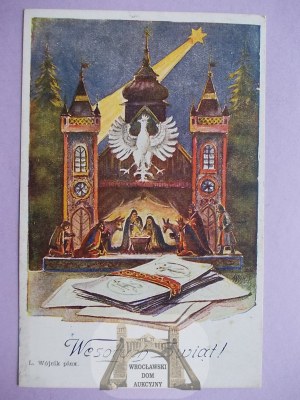 Patriotyczna, Wesołych Świąt, Szopka, Orzeł, 1936