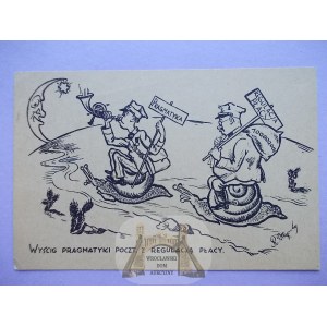 Poľská pošta - humor, grafika, Pragmatický závod, okolo roku 1935