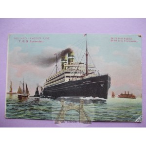Statek pasażerski,Transatlantyk, Rotterdam, 1913