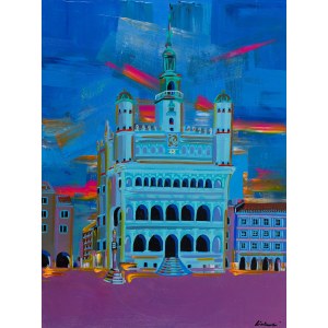 Damian Lisiewski (b. 1992), Twilight in Poznan, 2023