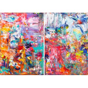 Gossia Zielaskowska (nar. 1983, Poznaň), Příběh - diptych, 2023