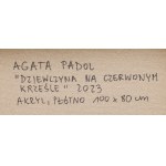 Agata Padol (ur. 1964), Dziewczyna na czerwonym krześle, 2023