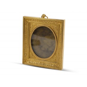 Elegant Biedermeier frame, Bronze fire-gilt