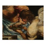 Upper Italian master, Madonna and angel offering flowers