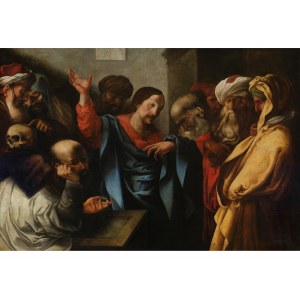 Unknown painter, The cleansing of the temple, Flemish
