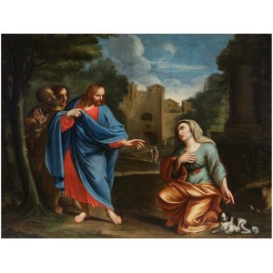 Jesus meets the Canaanite woman, Italian School, 17th/18th century