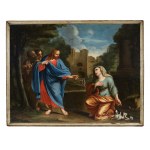 Jesus meets the Canaanite woman, Italian School, 17th/18th century