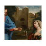 Jesus meets the Canaanite woman, Italian School, 17th/18th century
