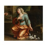 Jesus meets the Canaanite woman, Italian School, 17th/18th century