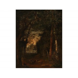 Unknown artist, Rest in the forest, 18th century