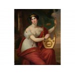 Classicist artist, Lady with lyre, Around 1800