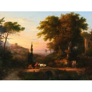 Johann Nepomuk Schödlberger, Vienna 1779 - 1853 Vienna, Arcadian landscape