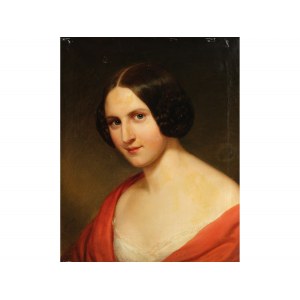 Frederick of Amerling, Vienna 1803 - 1887 Vienna, Attributed, Biedermeier Portrait of a Lady