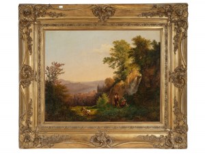 Johann Nepomuk Rauch de Milan, Vienna 1804 - 1847 Rome, Arcadian landscape
