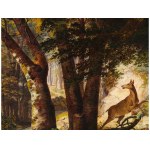 Rudolf Swoboda (the elder), Vienna 1819 - 1859 Vienna, The shy deer