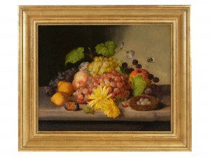 Georg Seitz, Nuremberg 1810 - 1870 Vienna, Still Life with Fruits & Flowers